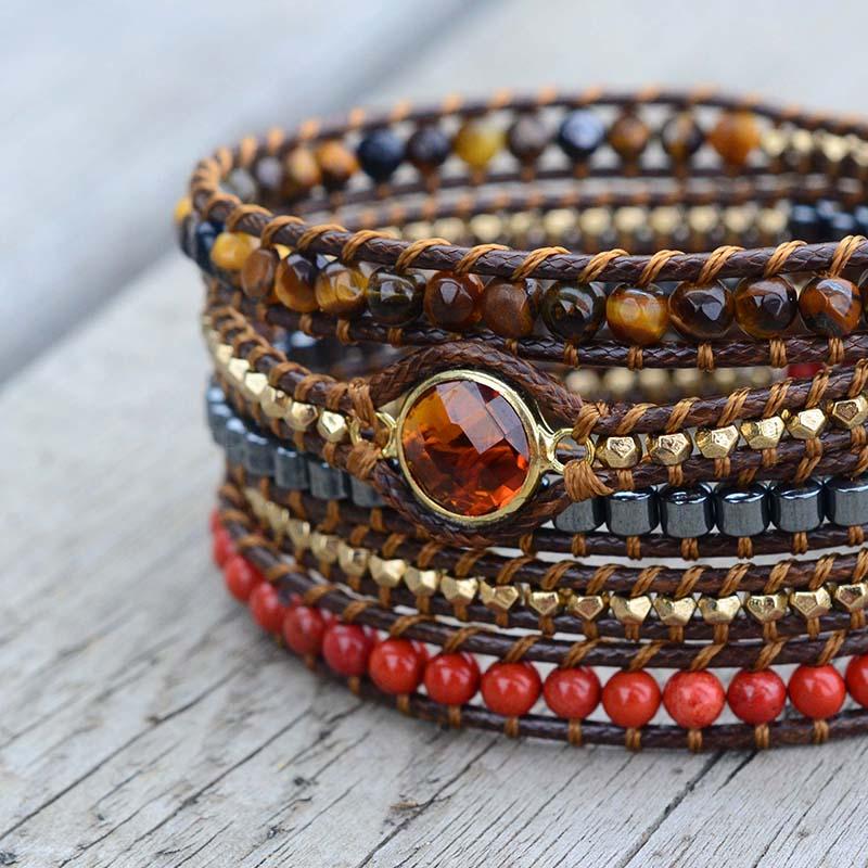 Powerful Natural Wrap Bracelet