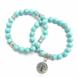 Turquoise Magnesite Tree of Life Bracelets